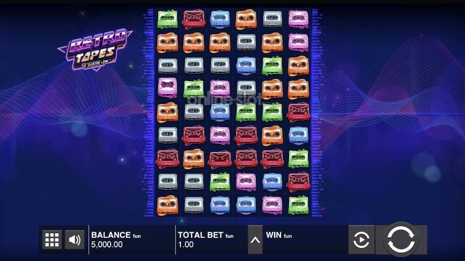 retro tapes slot base game