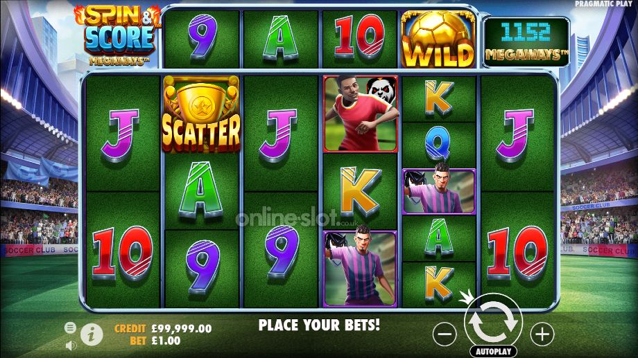 spin and score megaways slot base game