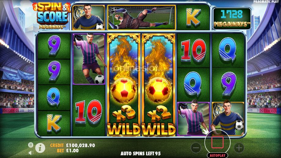 spin and score megaways slot big wild feature