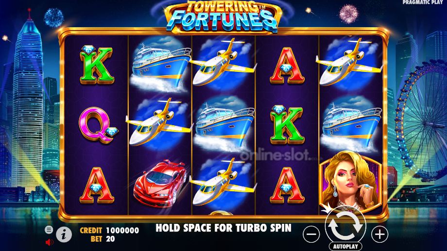 towering fortunes slot base game