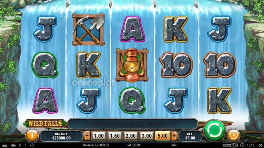 wild falls slot base game
