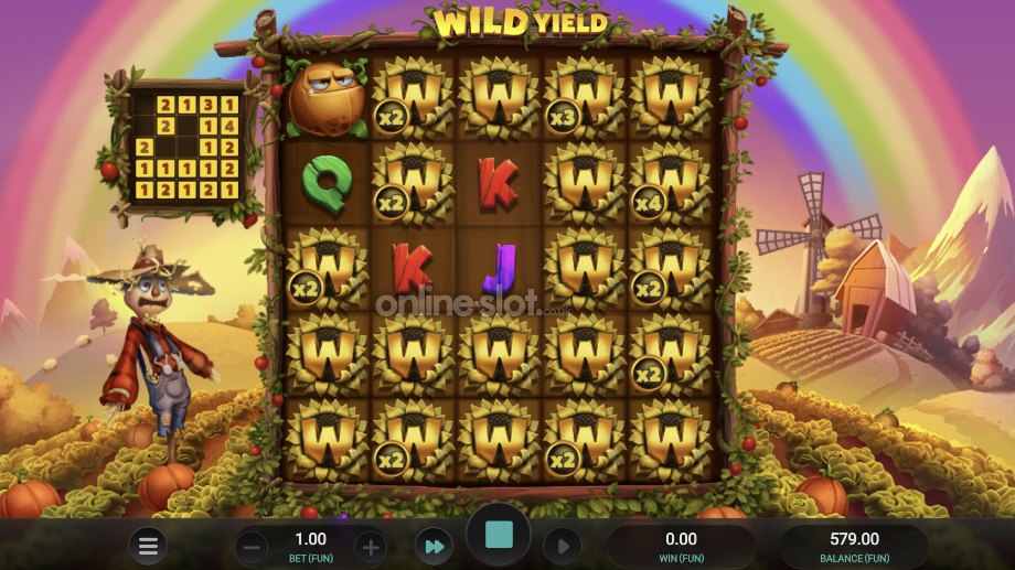 wild yield slot free spins feature