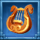 zeus kingdom of riches slot harp symbol