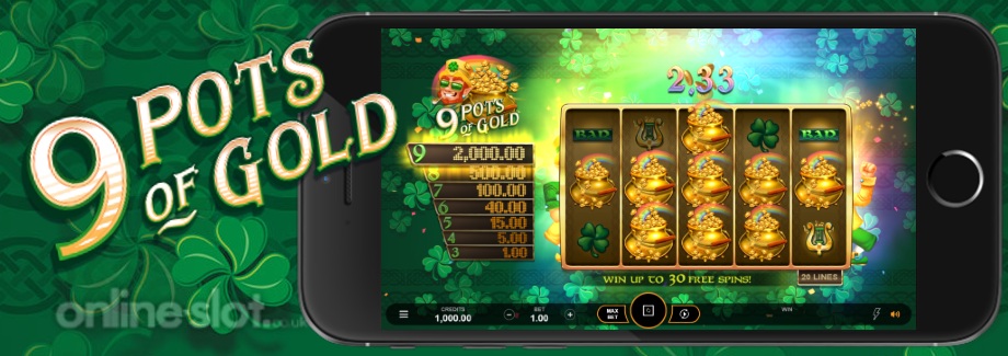 9 pots of gold mobile slot