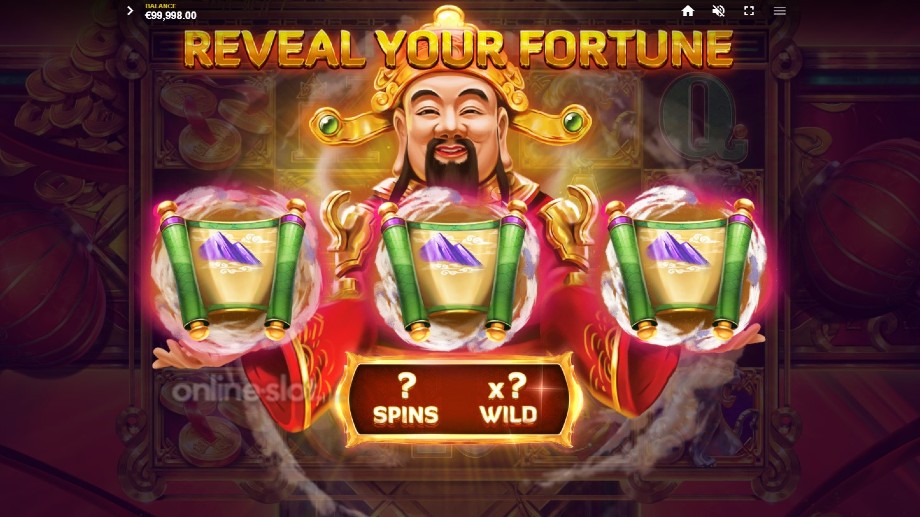 cai shen 168 slot free spins feature