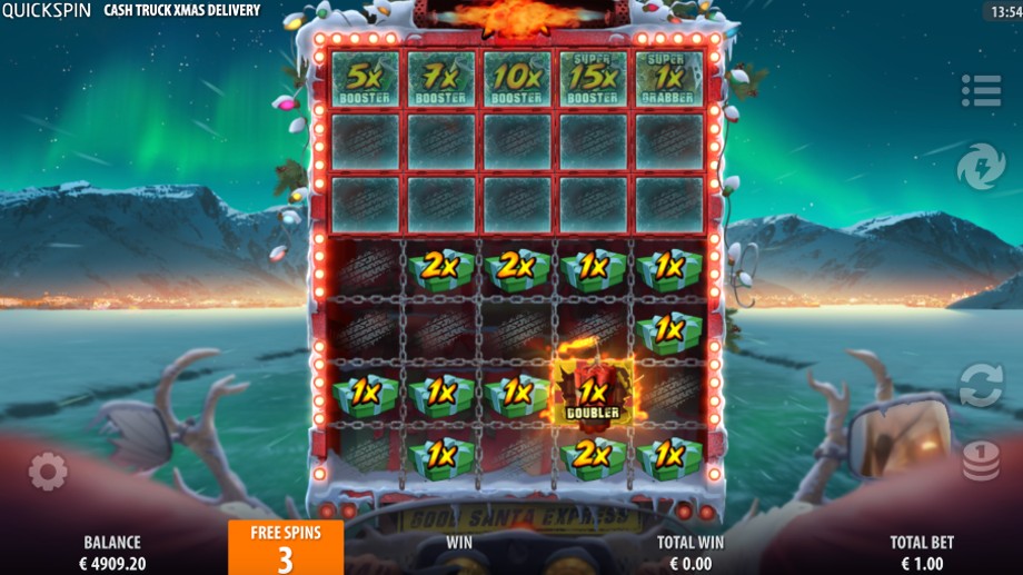 cash truck xmas delivery slot truck raider bonus feature