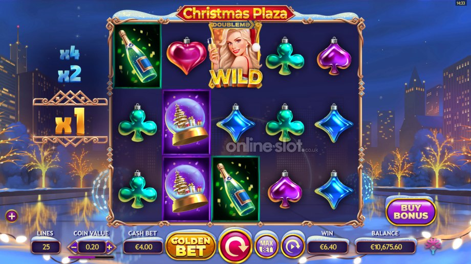 christmas plaza doublemax slot base game