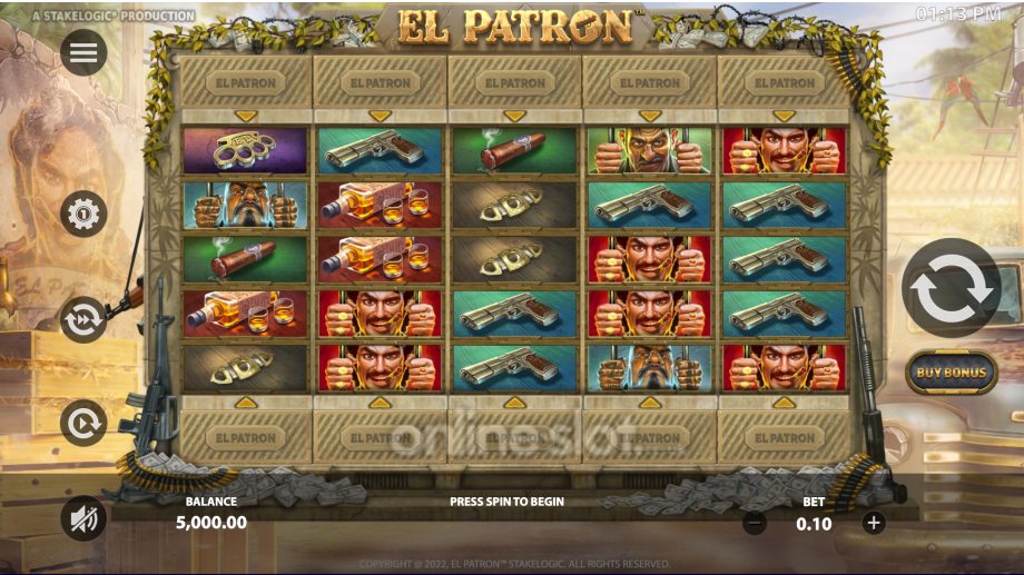 el patron slot base game
