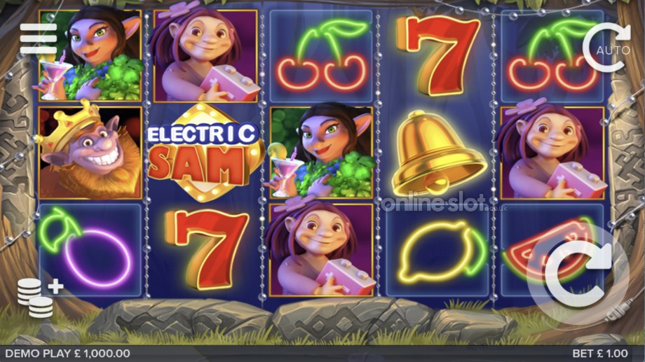 electric sam slot base game