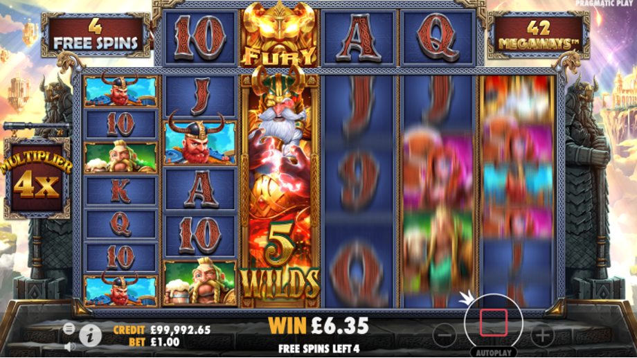fury of odin megaways slot fury feature