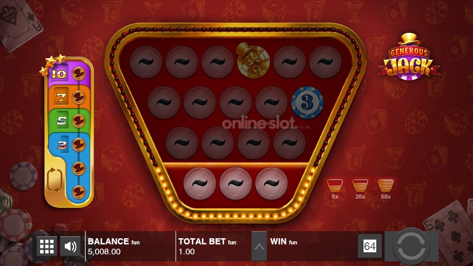 generous jack slot base game
