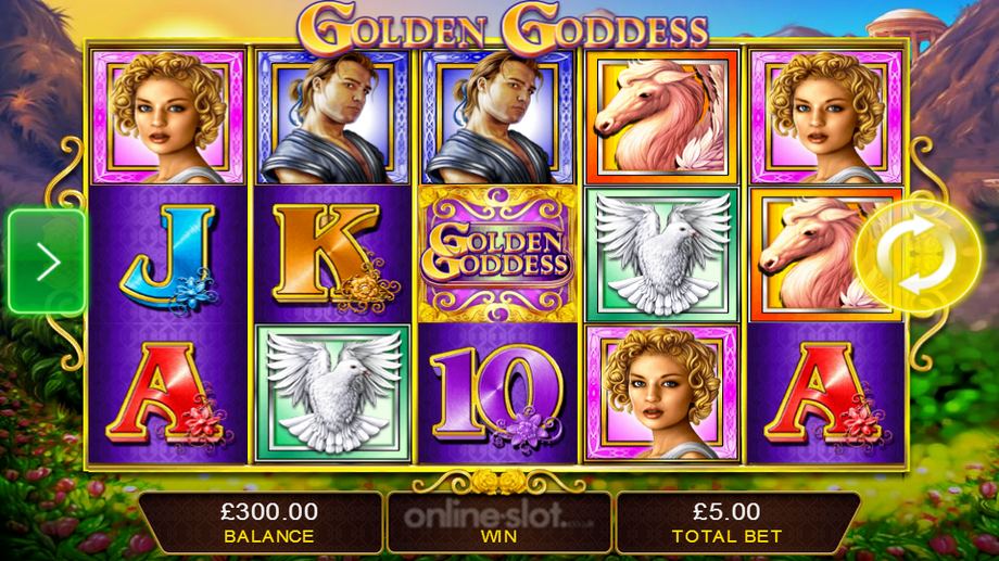 golden goddess slot base game