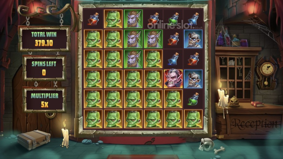 horror hotel slot free spins feature