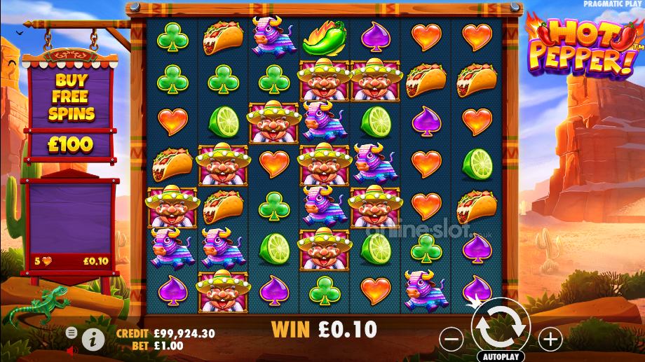 hot pepper slot base game