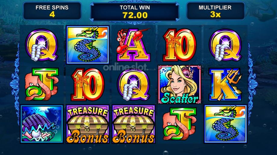 mermaids millions slot free spins feature