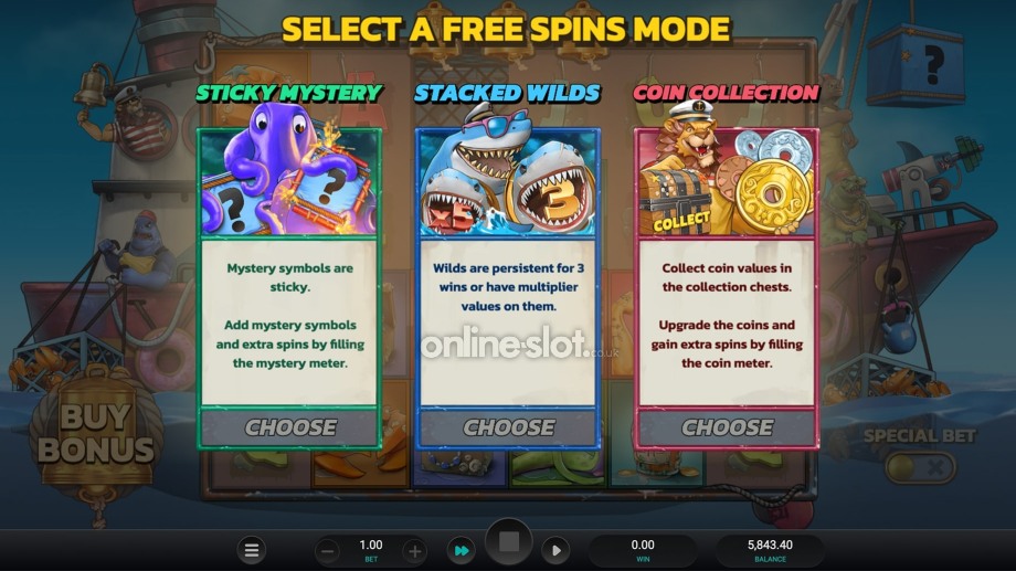net gains slot free spins feature