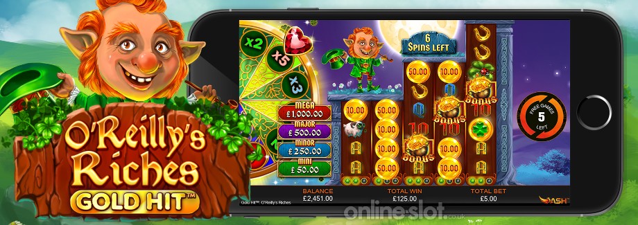o reillys riches gold hit mobile slot
