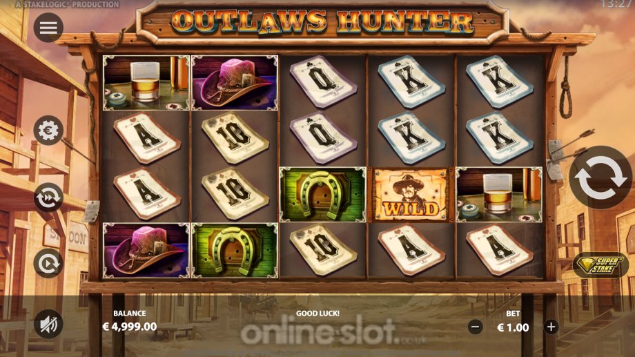 outlaws hunter slot base game