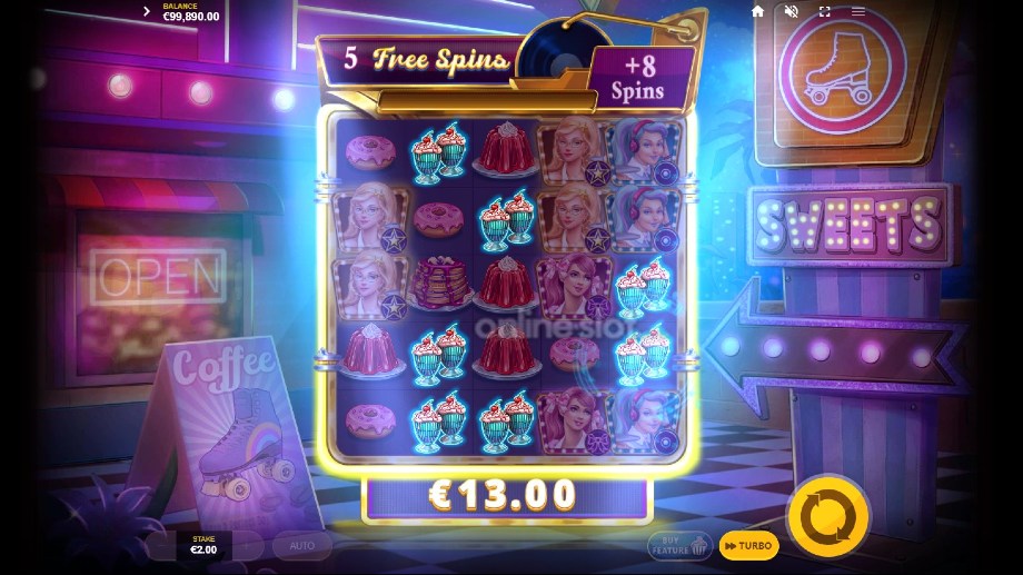 peggy sweets slot free spins feature