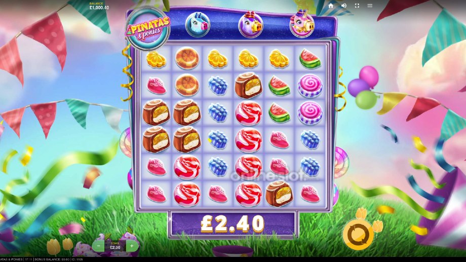 pinatas & ponies slot base game