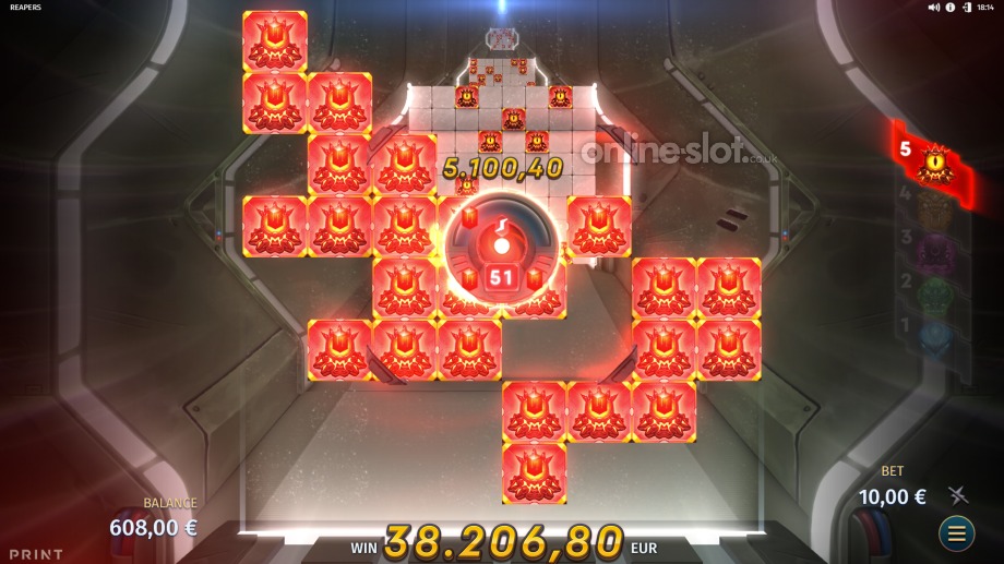 reapers slot bonus game feature