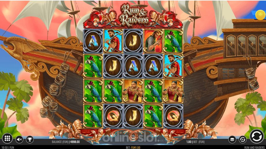 rum and raiders slot base game