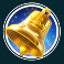 sam on the beach slot gold bell scatter symbol