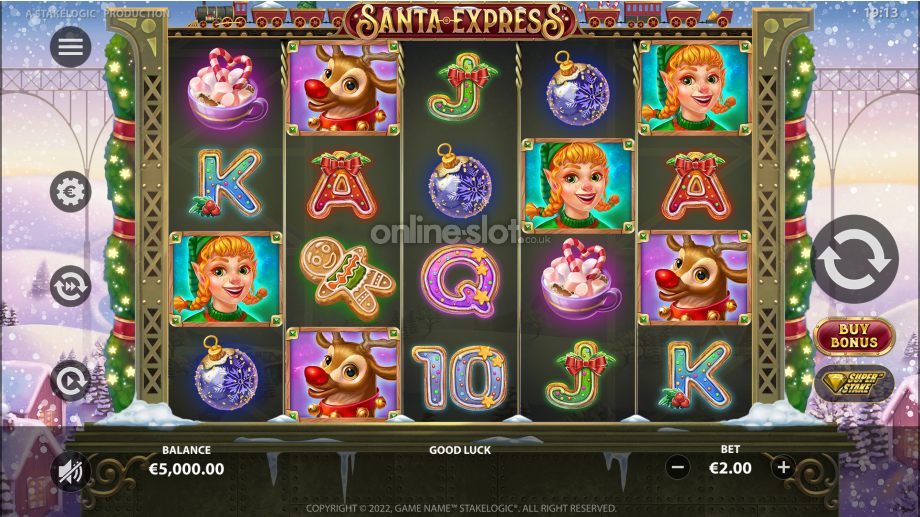 santa express slot base game