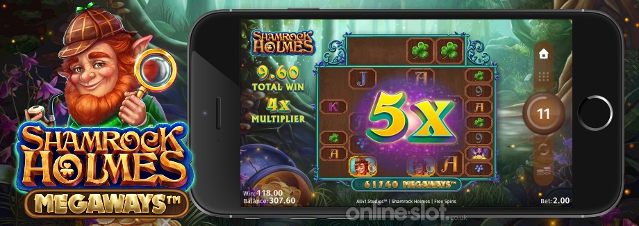 shamrock holmes megaways mobile slot