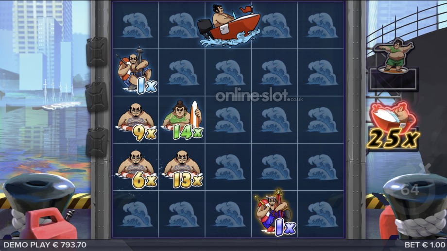 sumo sumo slot speedboat bonus feature