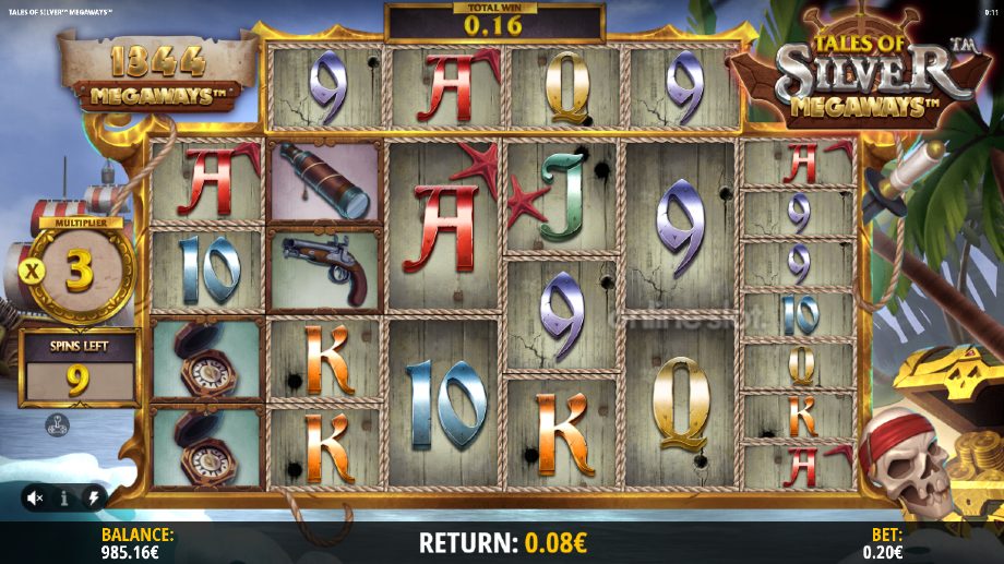 tales of silver megaways slot free spins feature