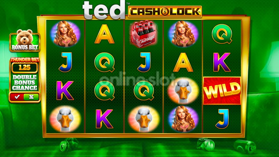 ted cash lock slot base game