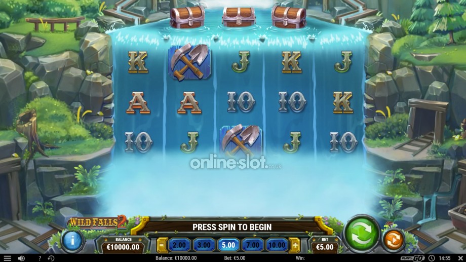 wild falls 2 slot base game