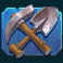 wild falls 2 slot pickaxe and shovel symbol