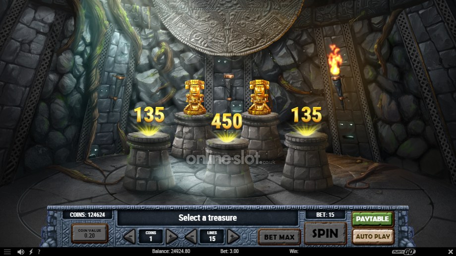 aztec idols slot pick the idols bonus feature