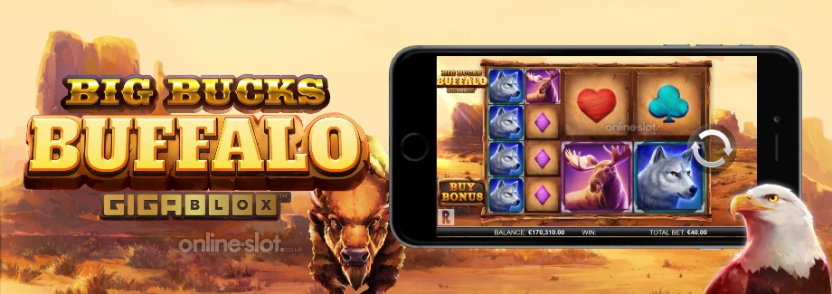big bucks buffalo gigablox mobile slot