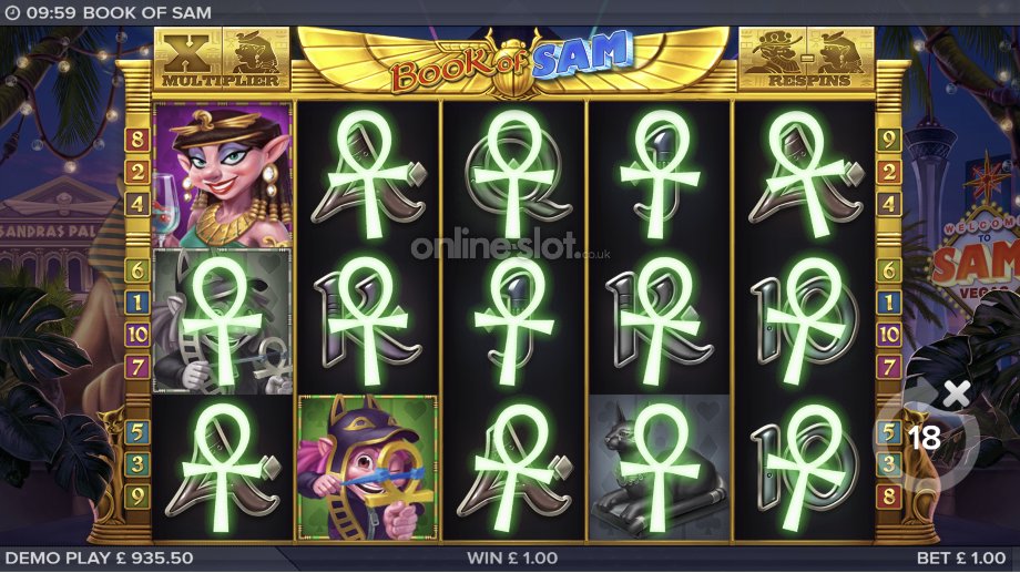 book of sam slot maggie electric treat feature