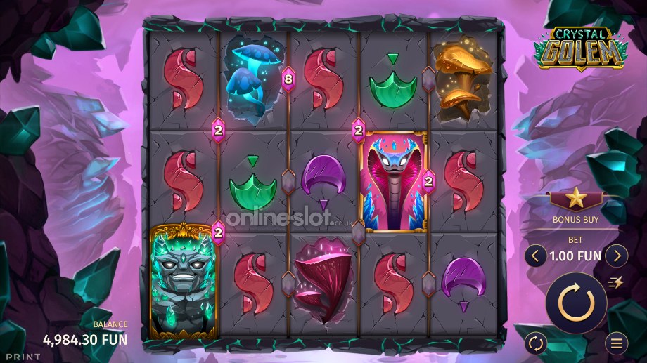 crystal golem slot base game