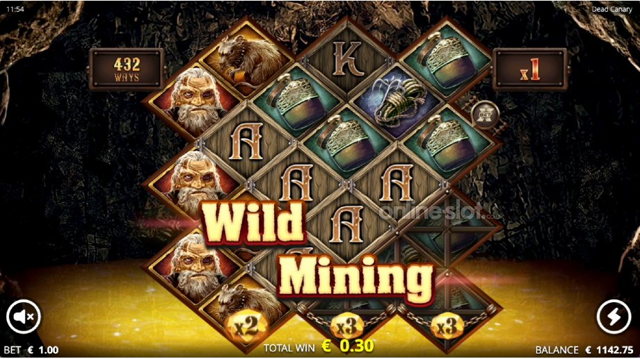 dead canary slot wild mining feature