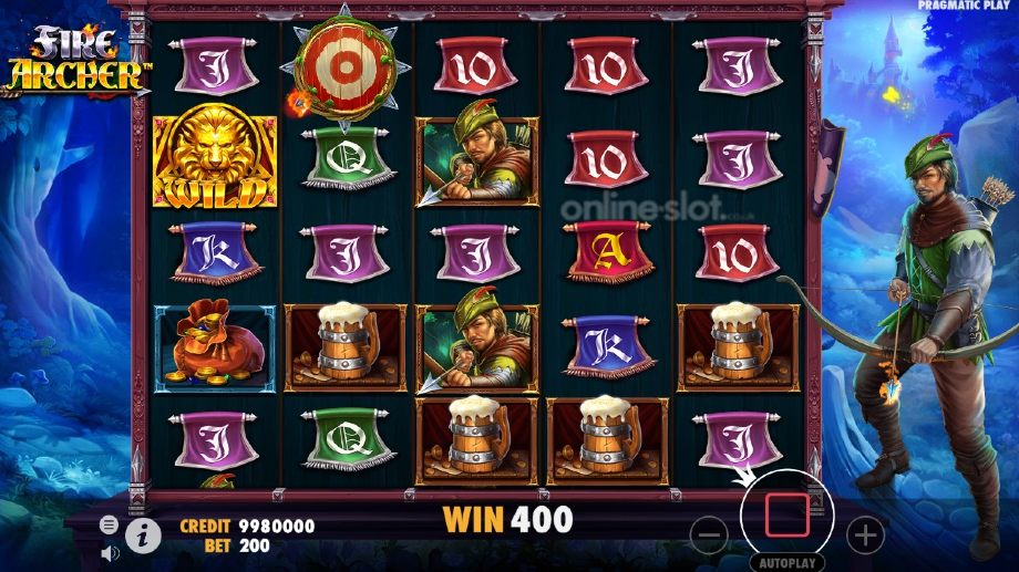 fire archer slot free spins feature