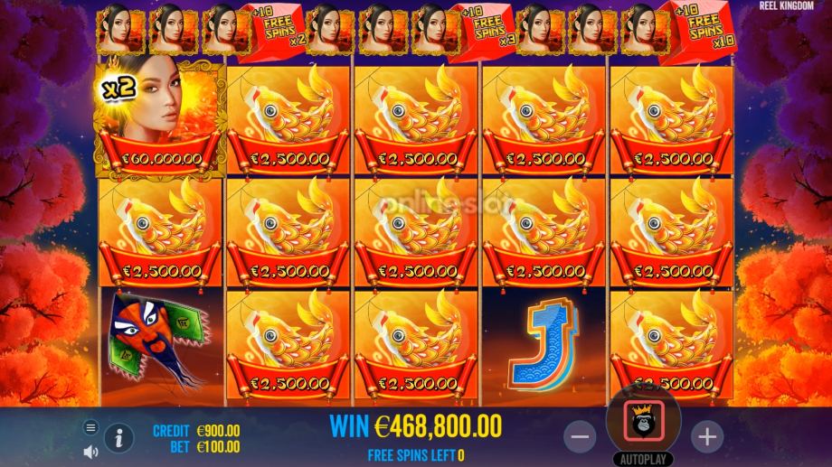 floating dragon slot free spins feature