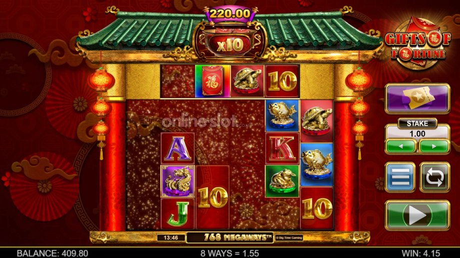 gifts of fortune megaways slot fortune prizes feature