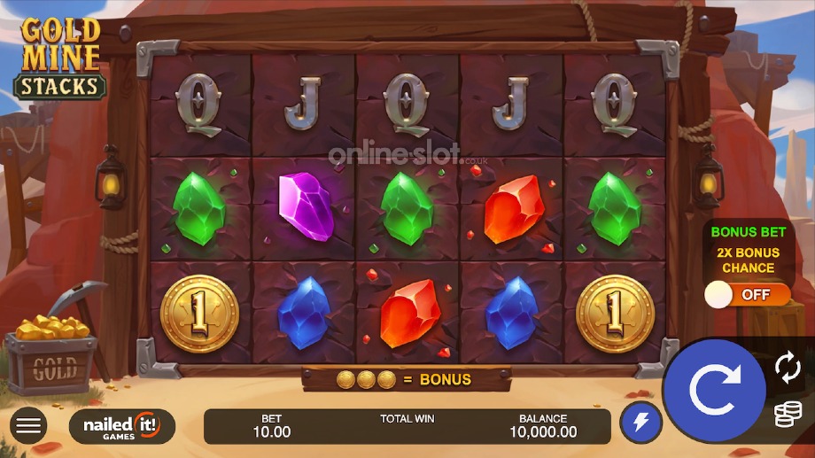 gold mine stacks slot base game