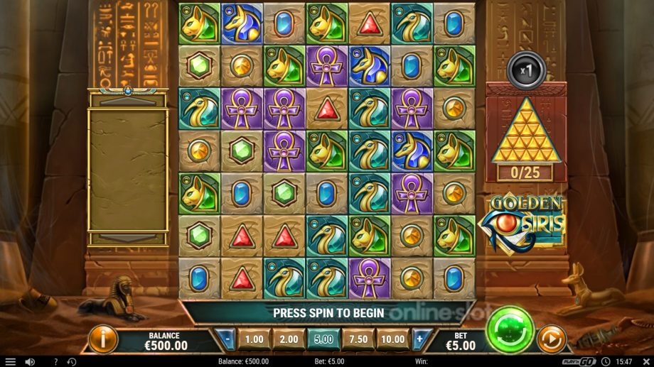 golden osiris slot base game