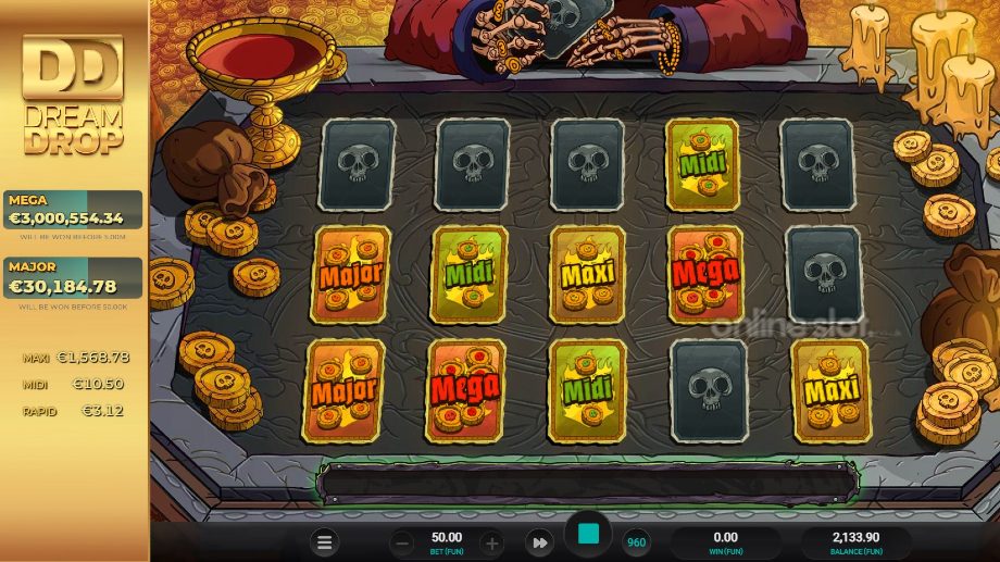 grim the splitter dream drop slot dream drop bonus feature