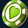 invading vegas slot heart poker chip symbol