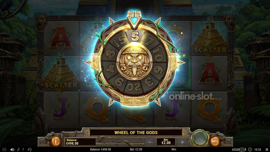 legacy of inca slot wheel of the gods free spins feature