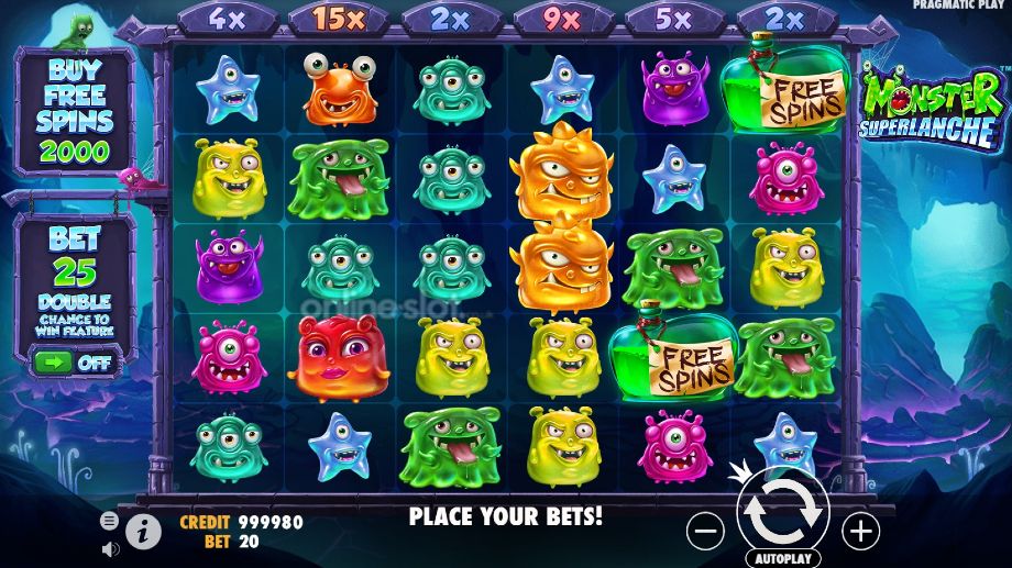monster superlanche slot base game