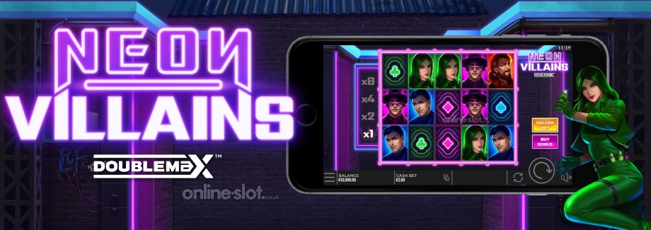 neon villains doublemax mobile slot