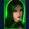 neon villains doublemax slot green character symbol